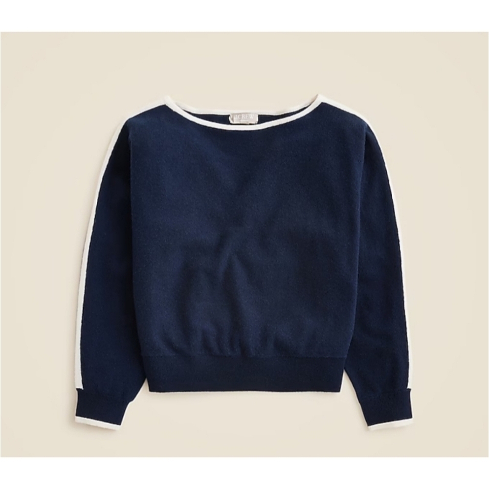 J. Crew Cashmere Contrast Stripe Sweater - Picture 6 of 10